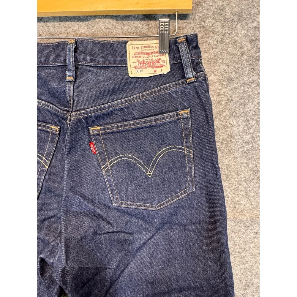 Levis 501 Premium Denim Jeans Mens 29x30 Button Fly Straight‎ Leg Big E